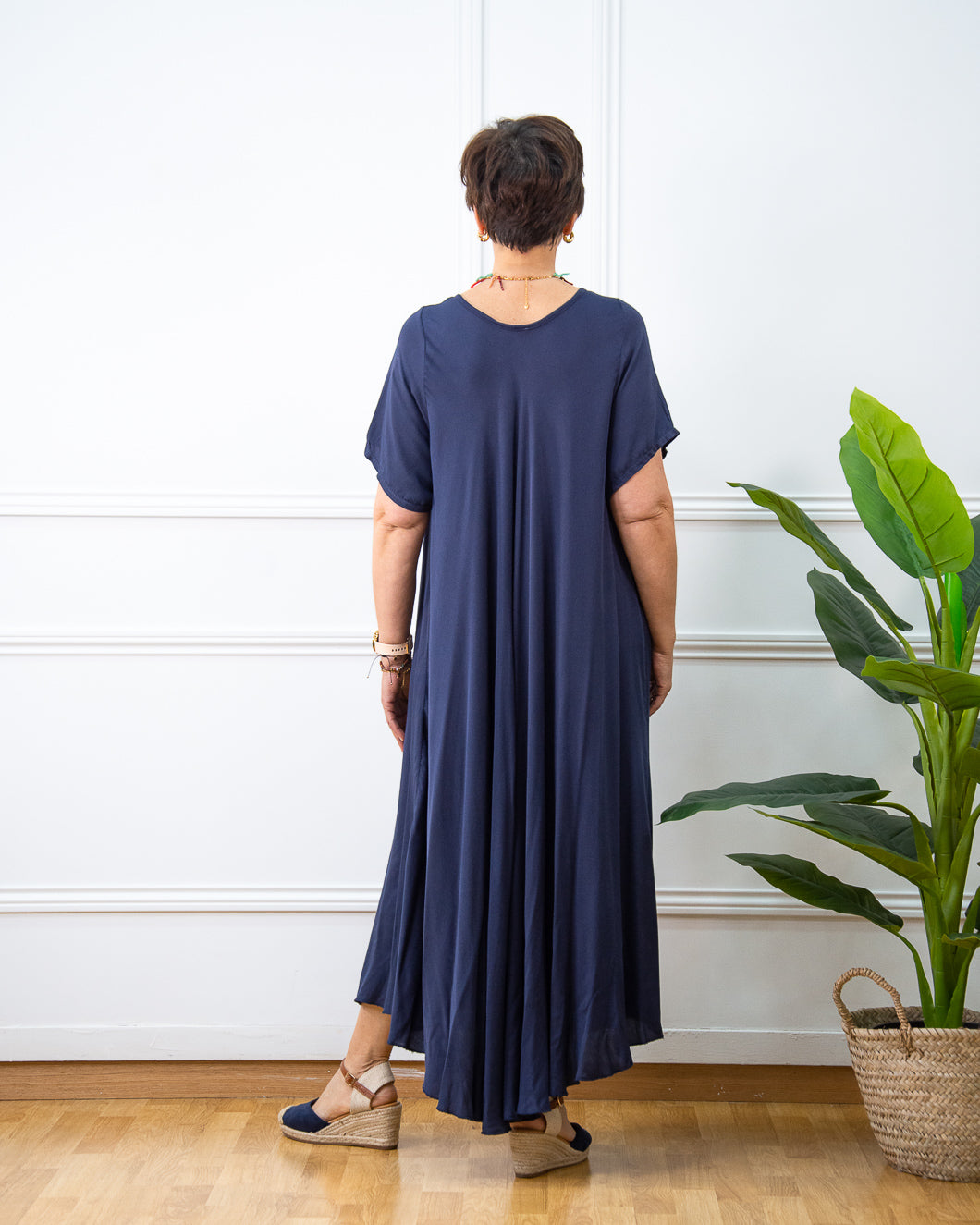 VESTIDO AVA AZUL MARINO