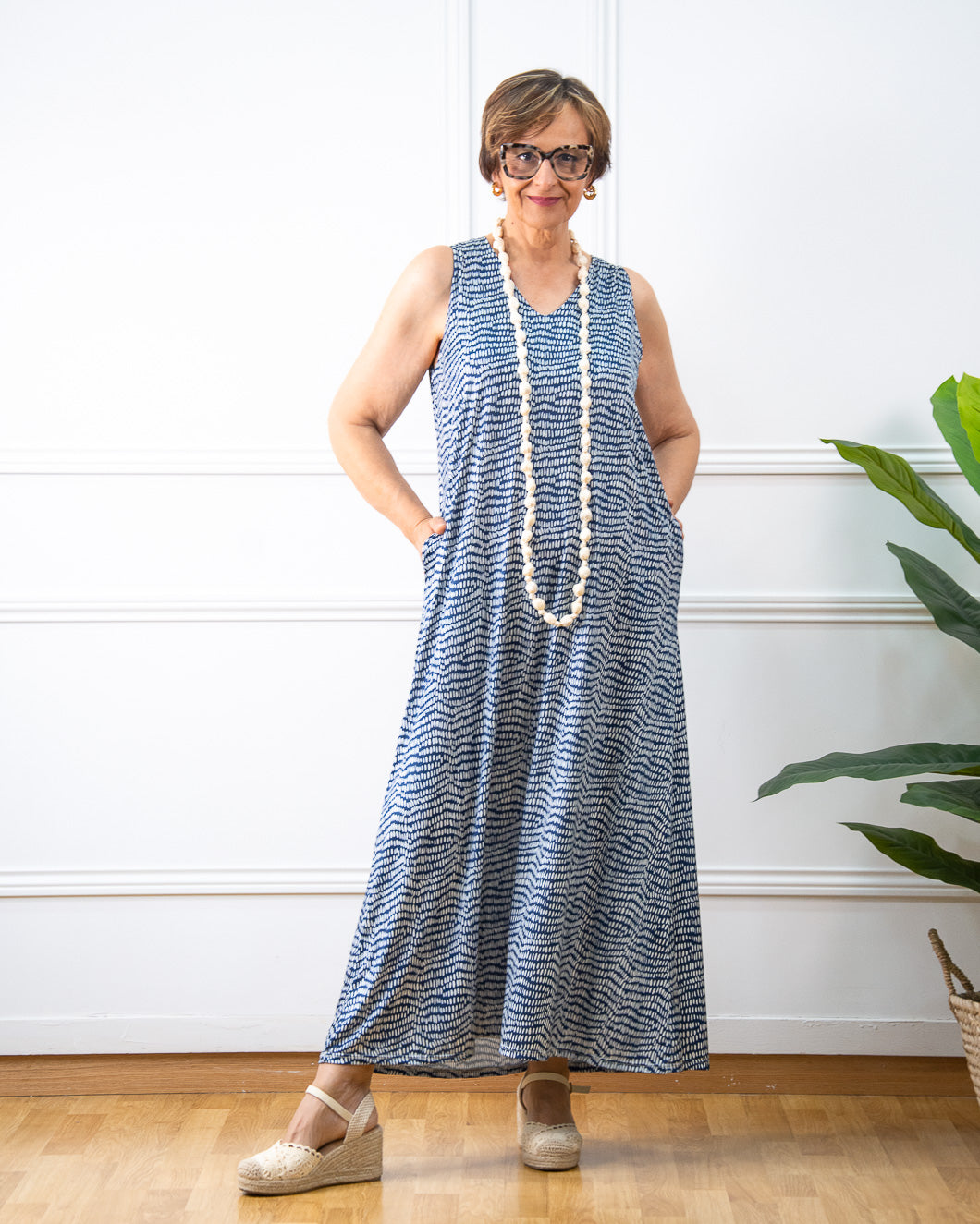 VESTIDO ELIA AZUL MARINO