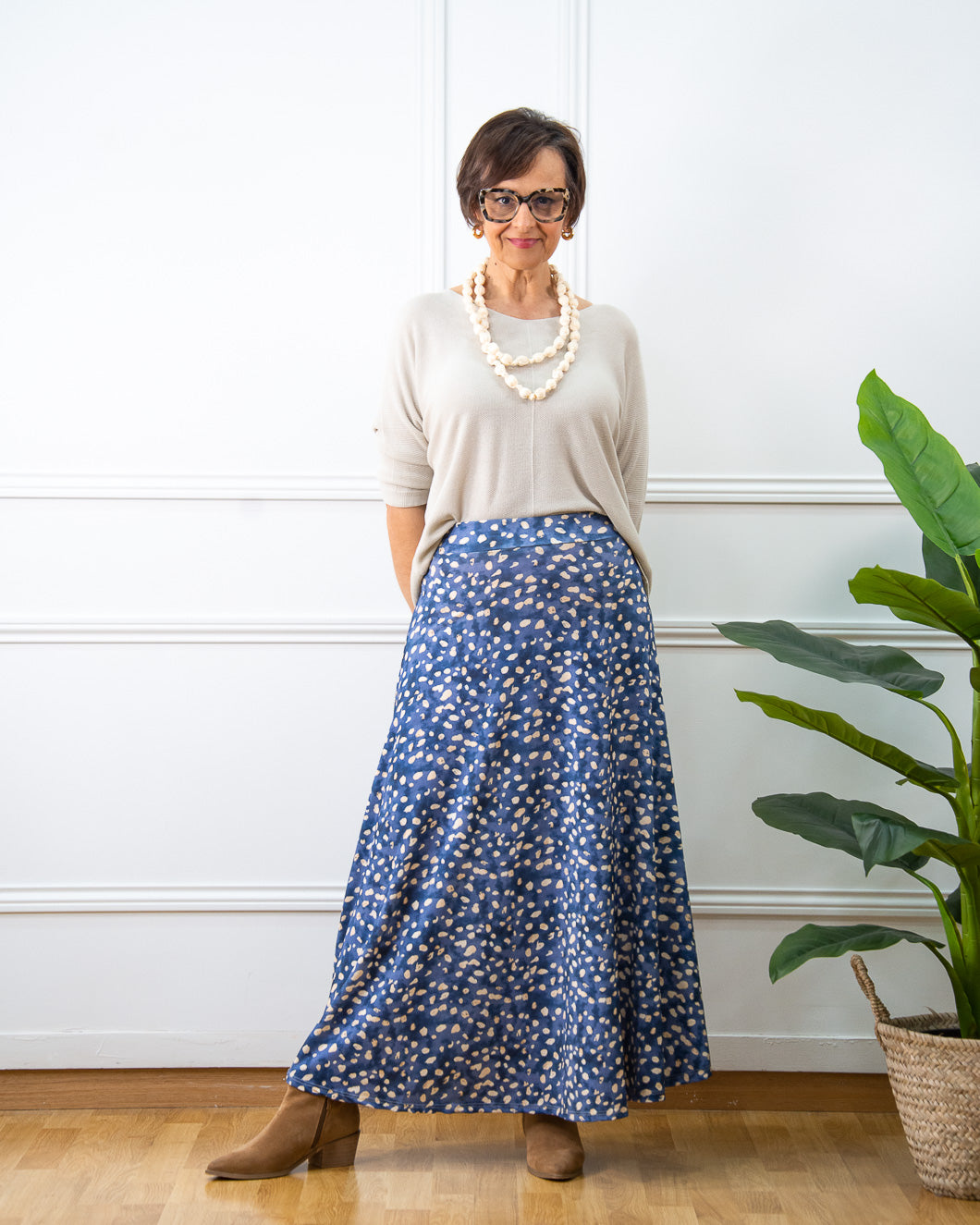 FALDA SAMANTA AZUL