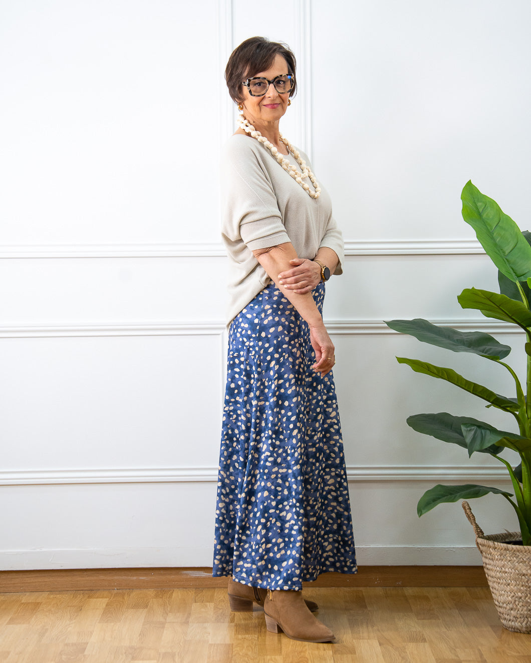 FALDA SAMANTA AZUL