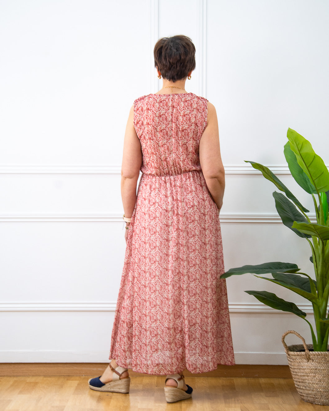 VESTIDO MINI FLORES ROSA