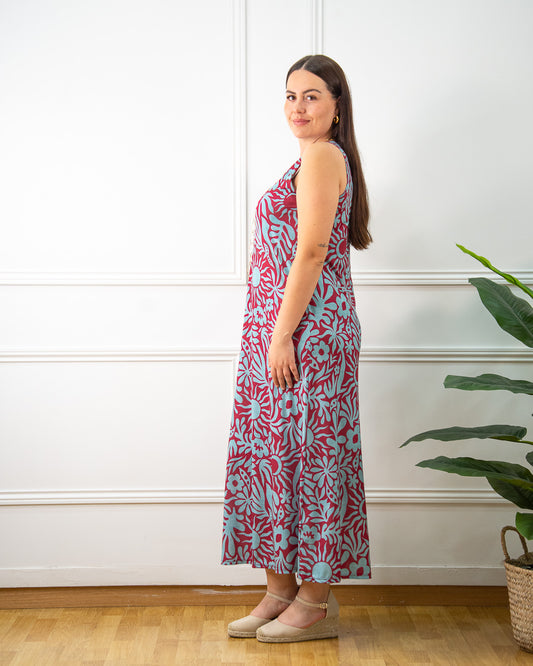 VESTIDO SOL FRESA