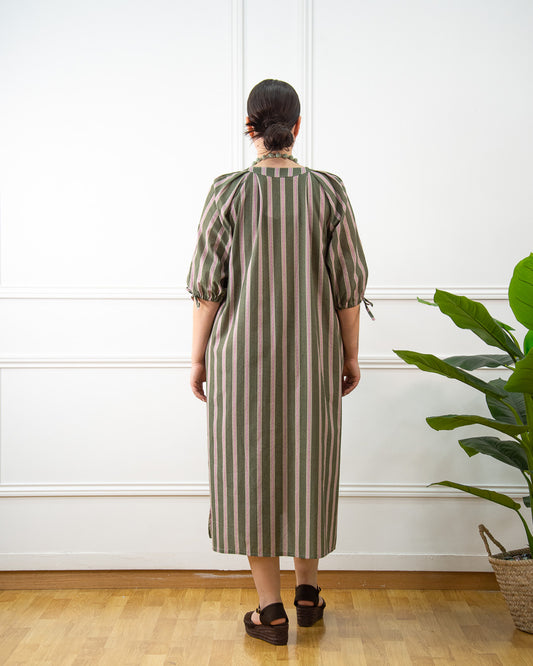 VESTIDO JIMENA VERDE KAKI