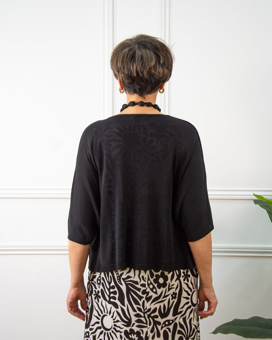 CHAQUETA BOTONES NEGRO