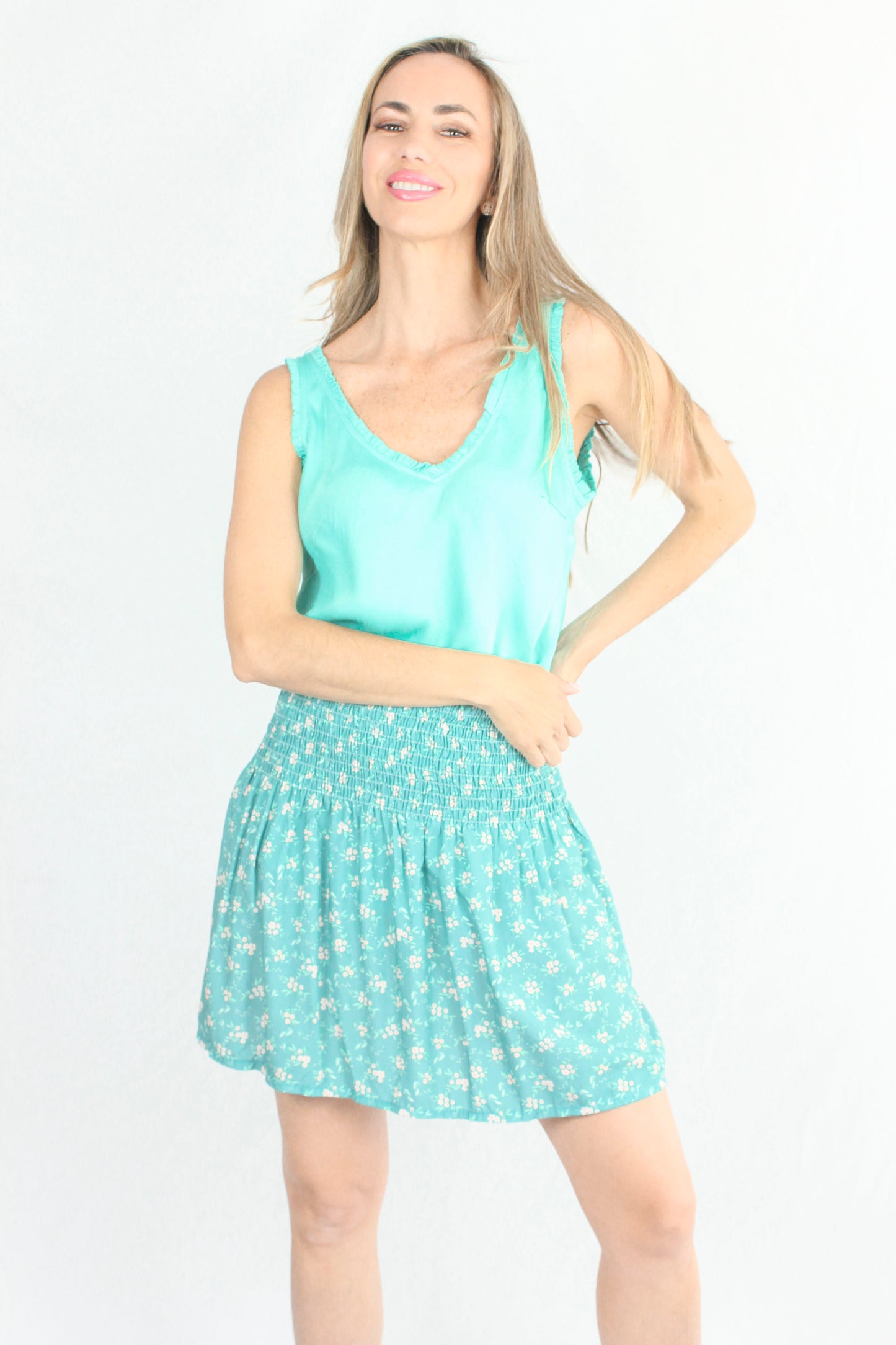 FALDA LIBERTY TURQUESA