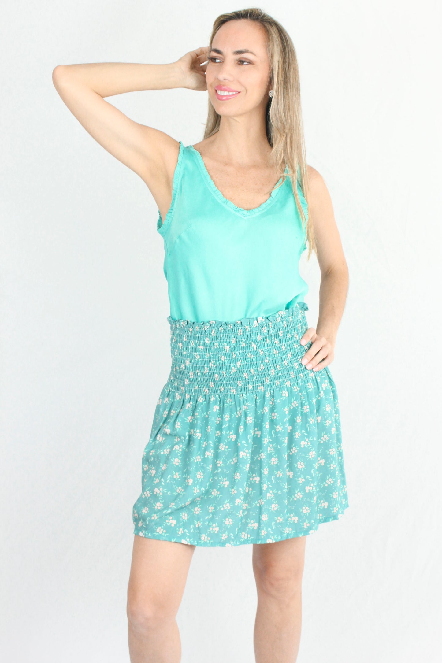 FALDA LIBERTY TURQUESA