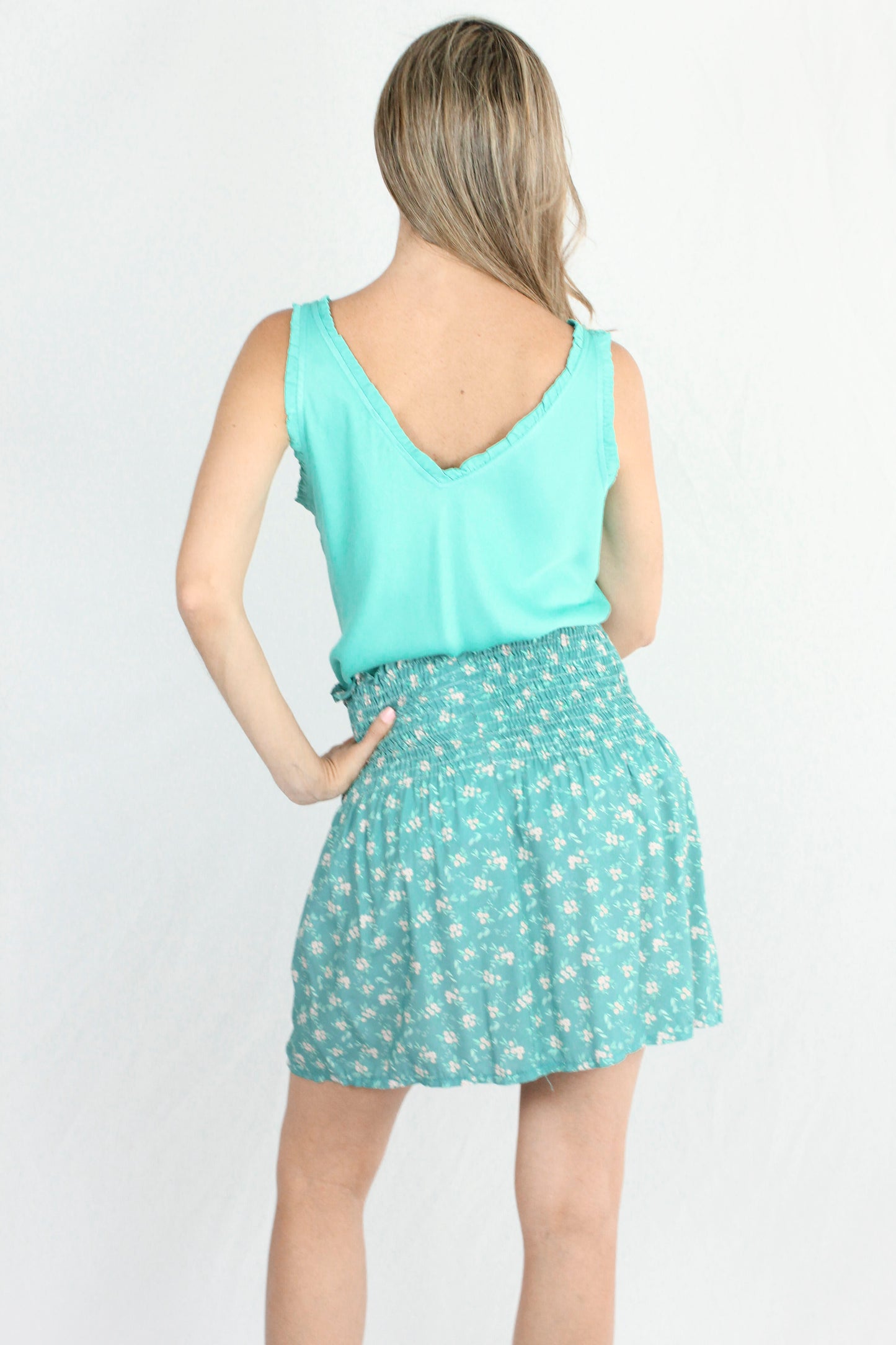 FALDA LIBERTY TURQUESA