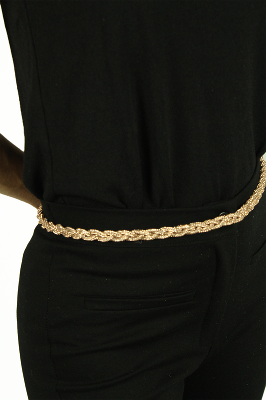 CINTURÓN TRENZA COBRE