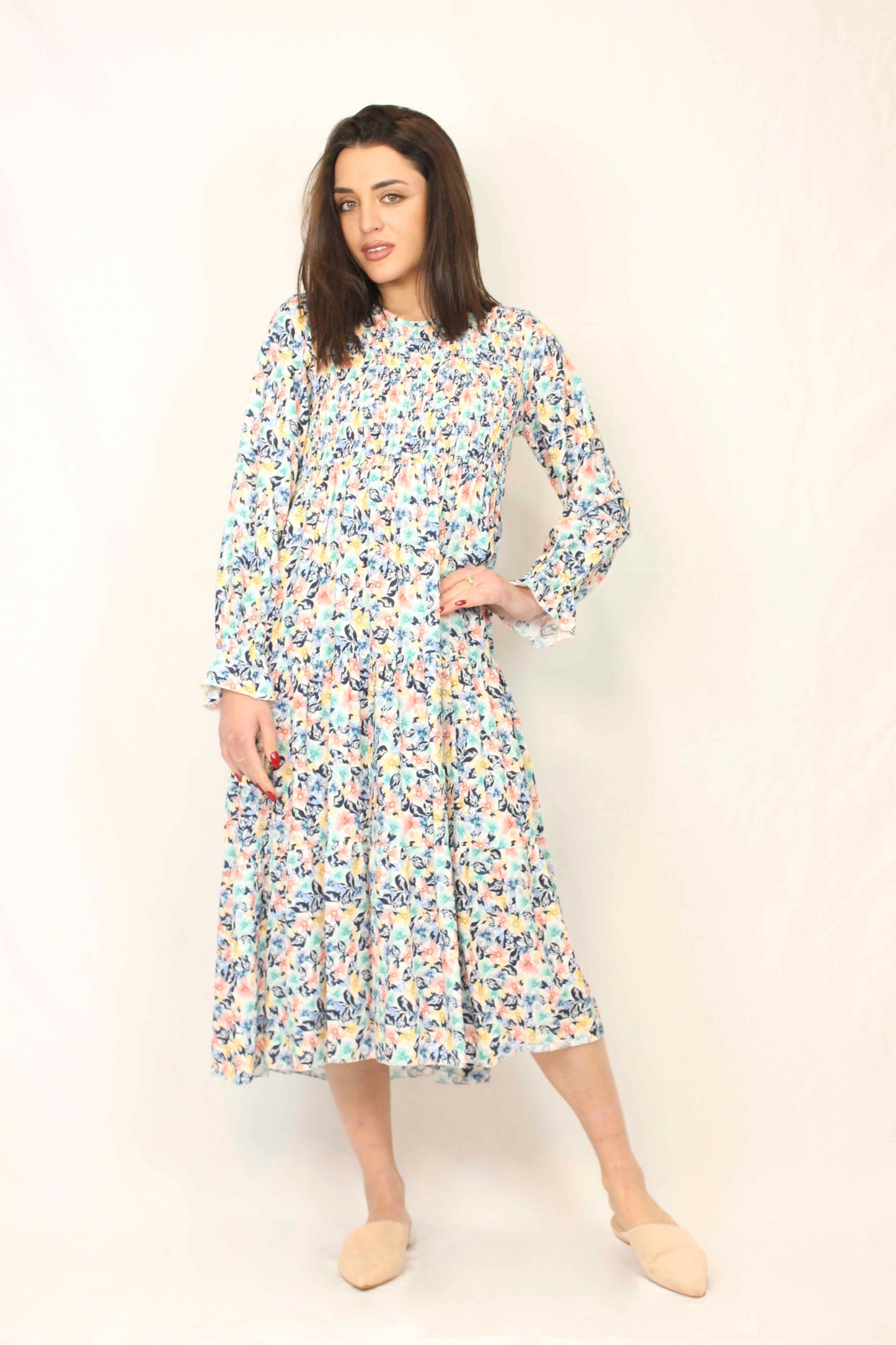 LAURA BLUE DRESS