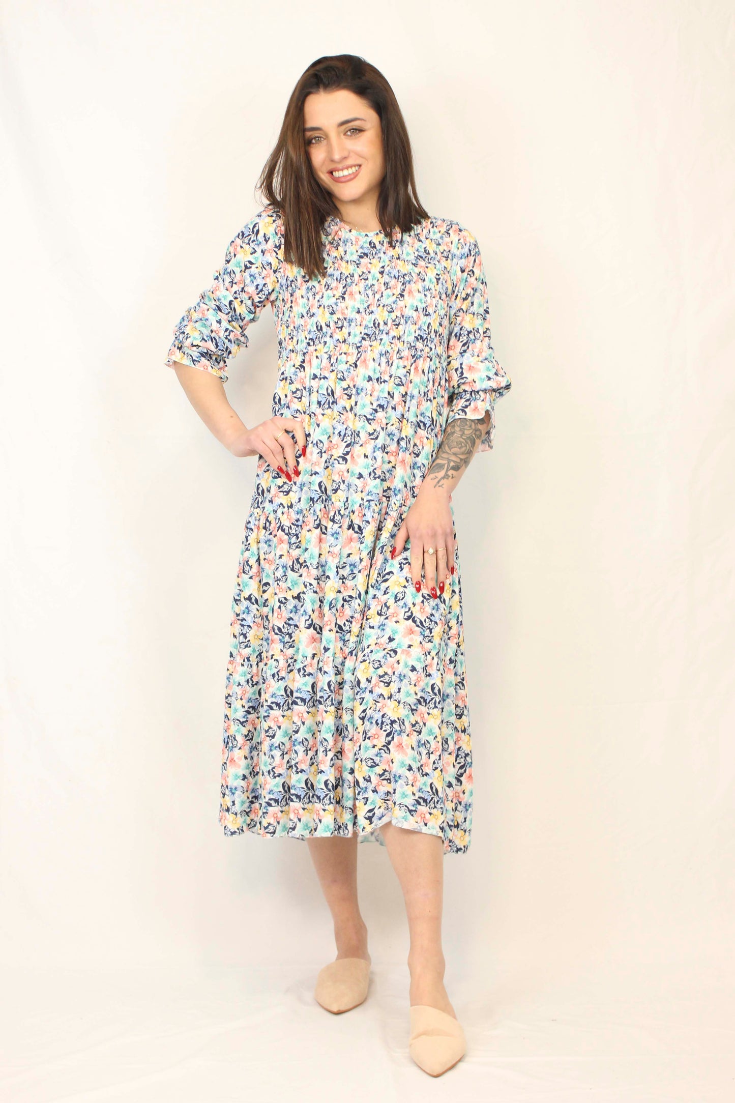 LAURA BLUE DRESS