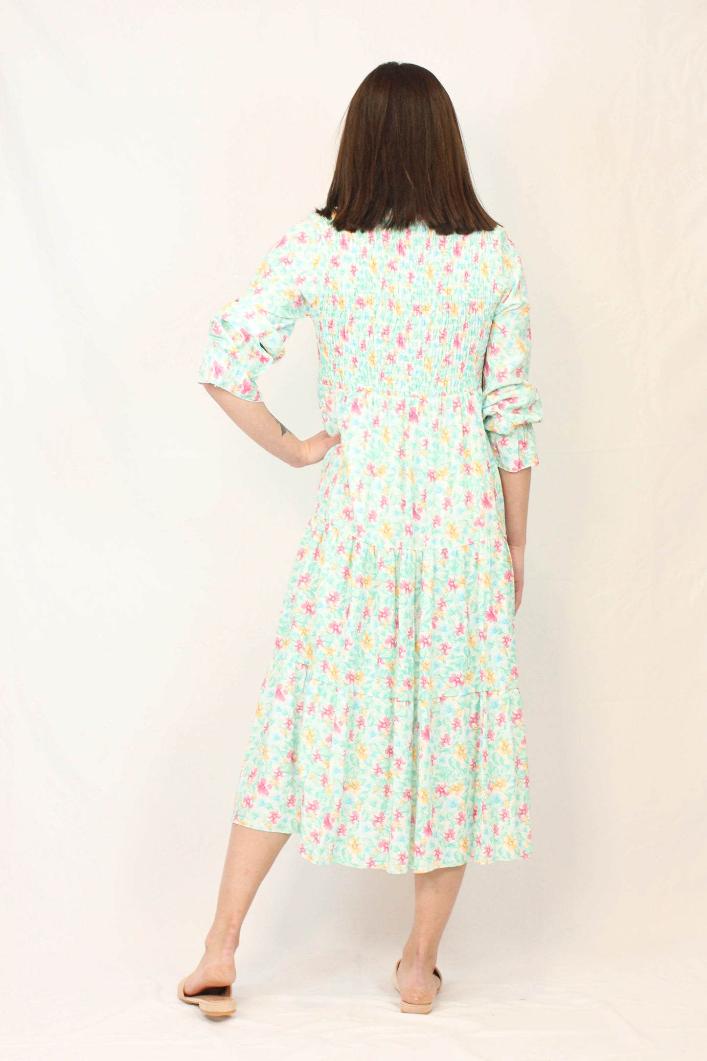 VESTIDO LAURA TURQUESA