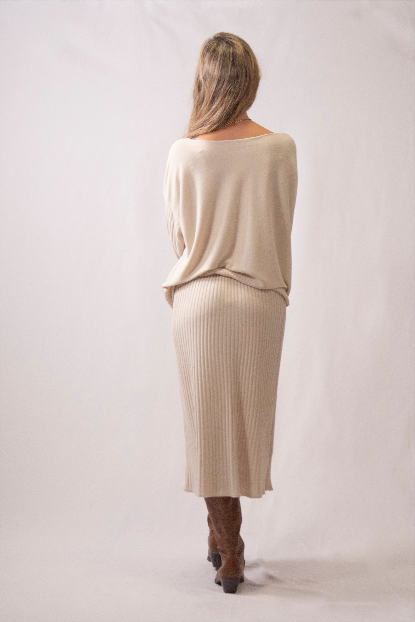 BEIGE PENNY SKIRT