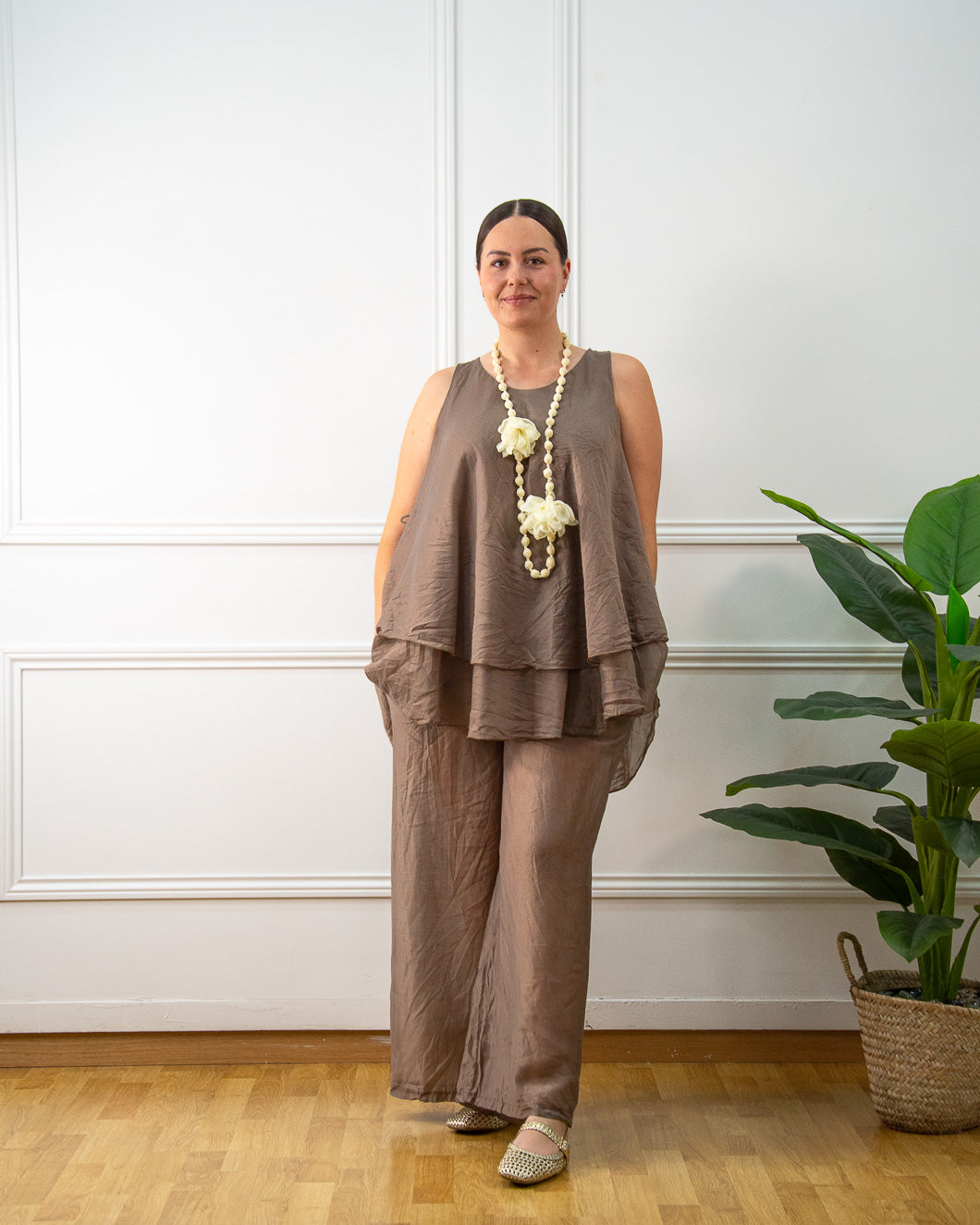 CONJUNTO AMALFI MARRÓN