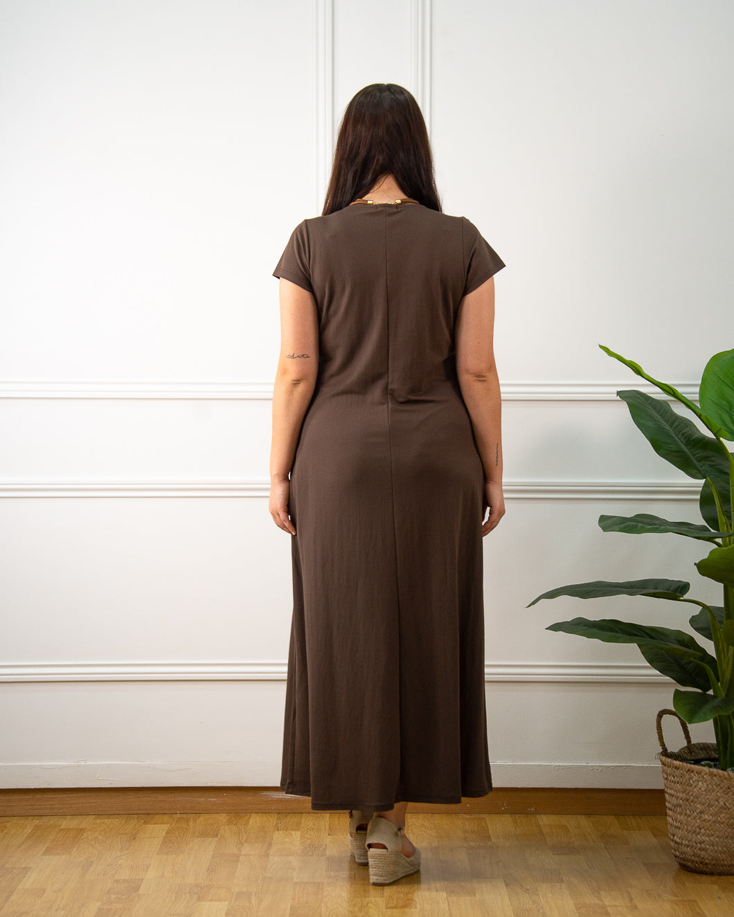 VESTIDO VENEZIA MARRÓN