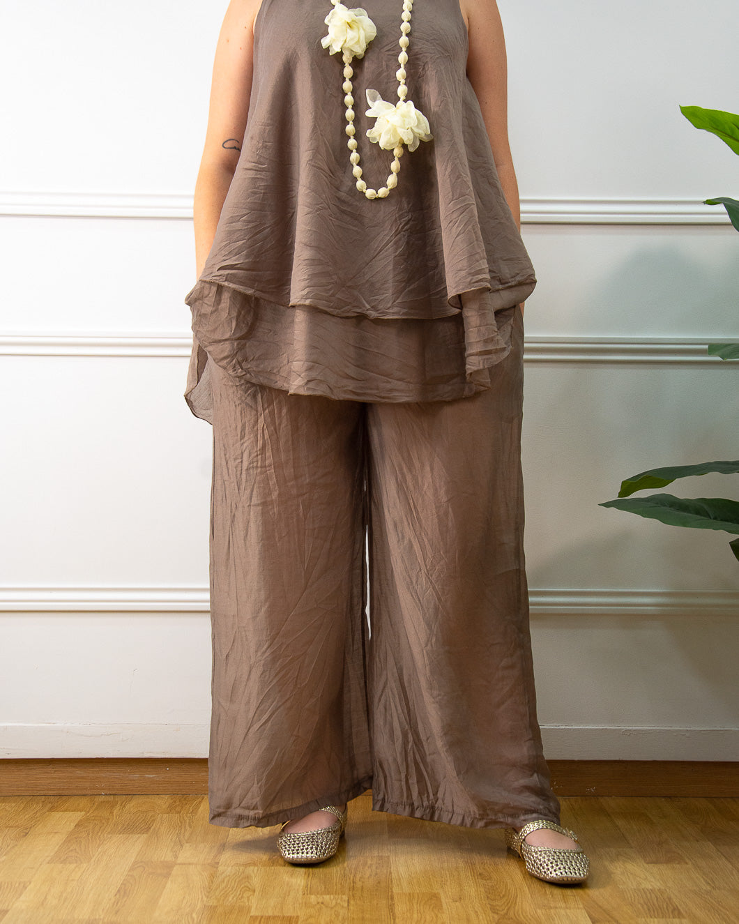 CONJUNTO AMALFI MARRÓN