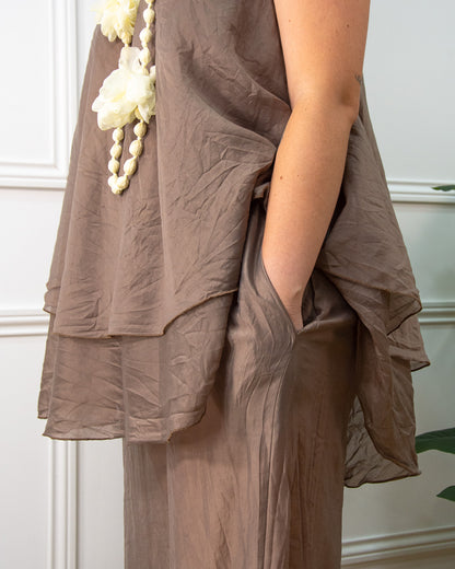 CONJUNTO AMALFI MARRÓN