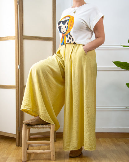 PANTALÓN AIRE MOSTAZA