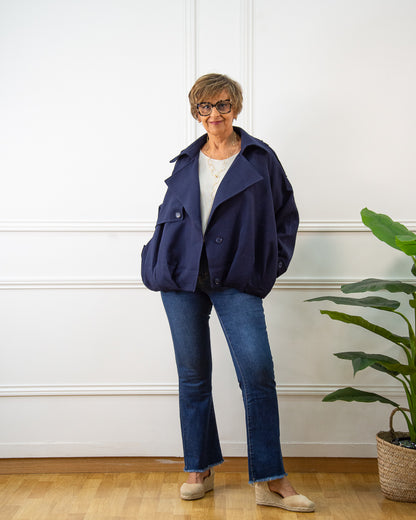 BOMBER AZUL MARINO