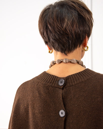 JERSEY BOTONES MARRÓN