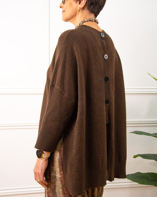 JERSEY BOTONES MARRÓN