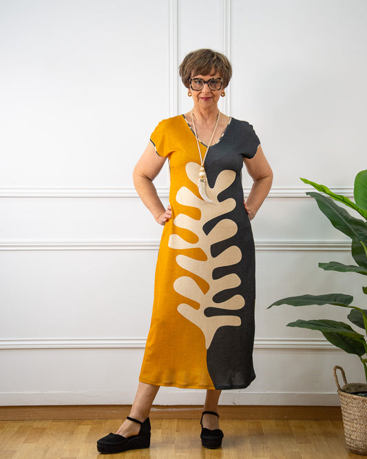 VESTIDO HOJA