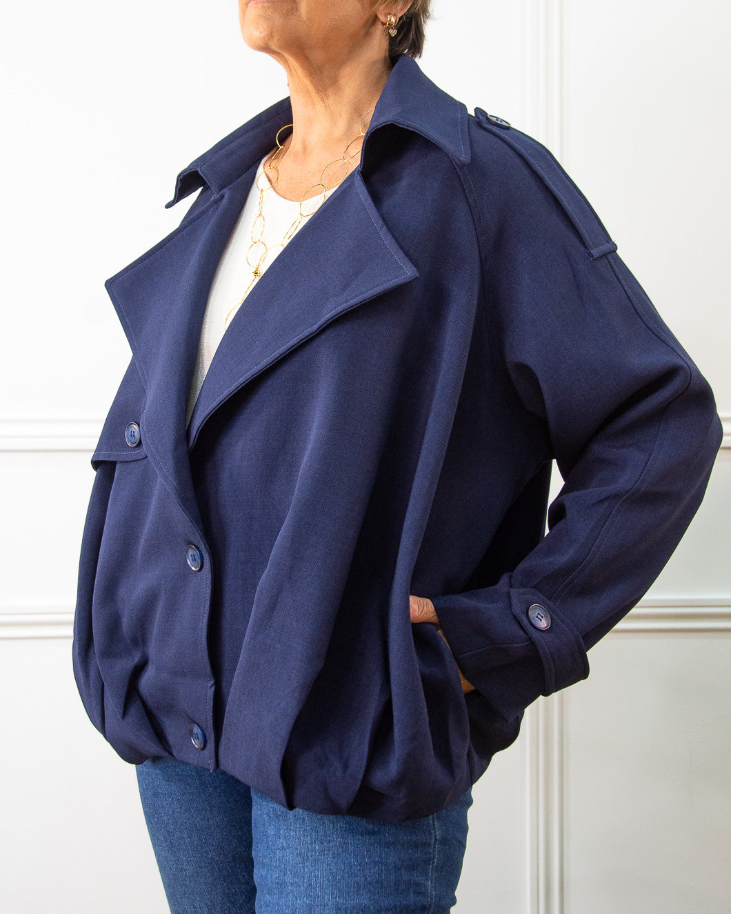 BOMBER AZUL MARINO