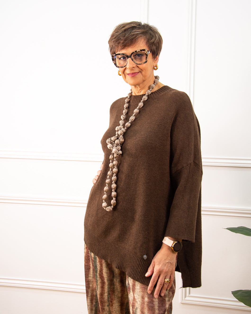 JERSEY BOTONES MARRÓN