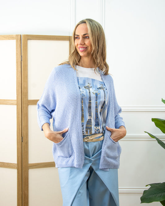 CHAQUETA VIOLETA AZUL