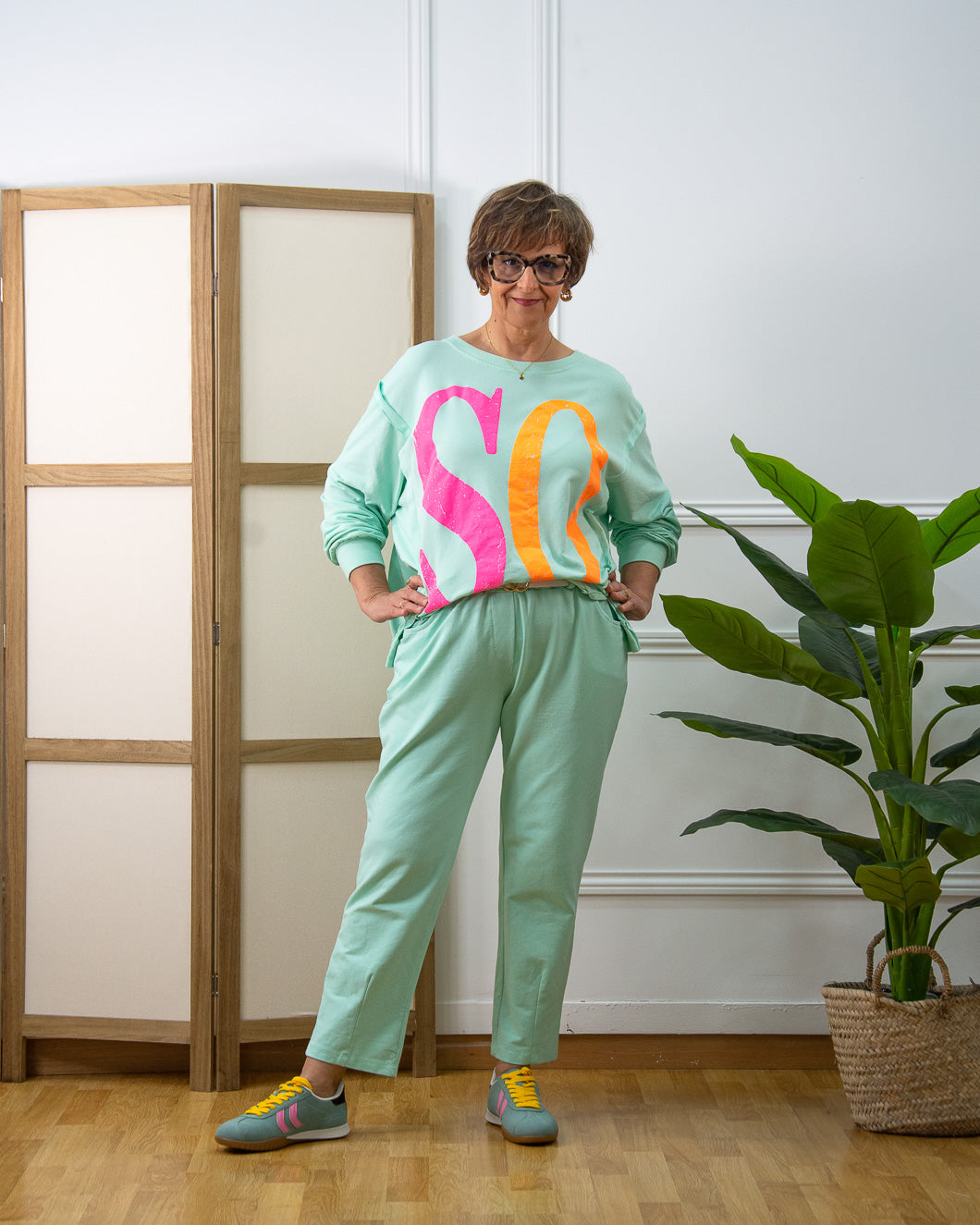 SUDADERA SOHO VERDE AGUA