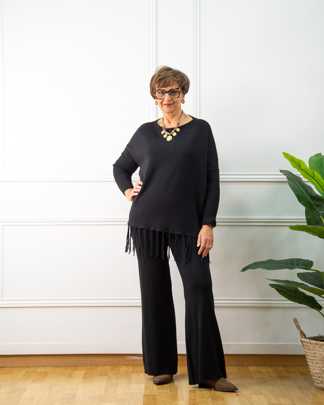 JERSEY OVER FLECOS NEGRO