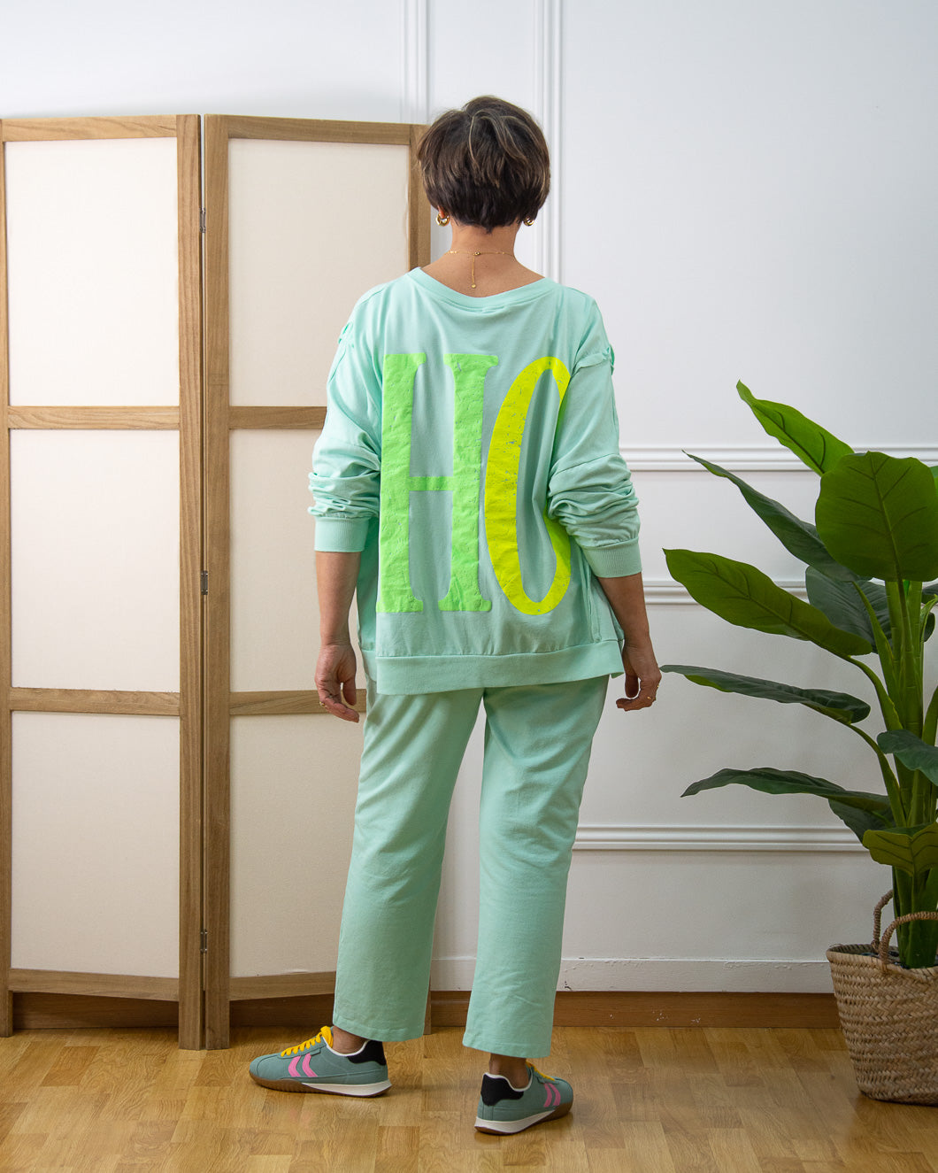 PANTALÓN CONFORT VERDE AGUA