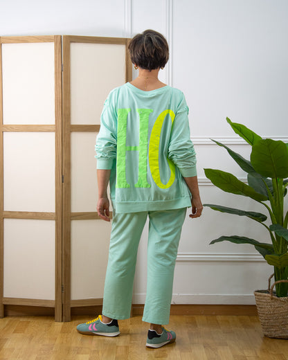 PANTALÓN CONFORT VERDE AGUA