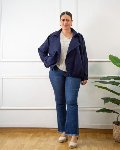 BOMBER AZUL MARINO