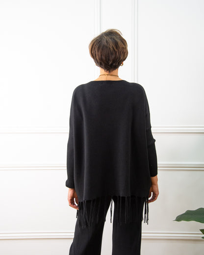 JERSEY OVER FLECOS NEGRO