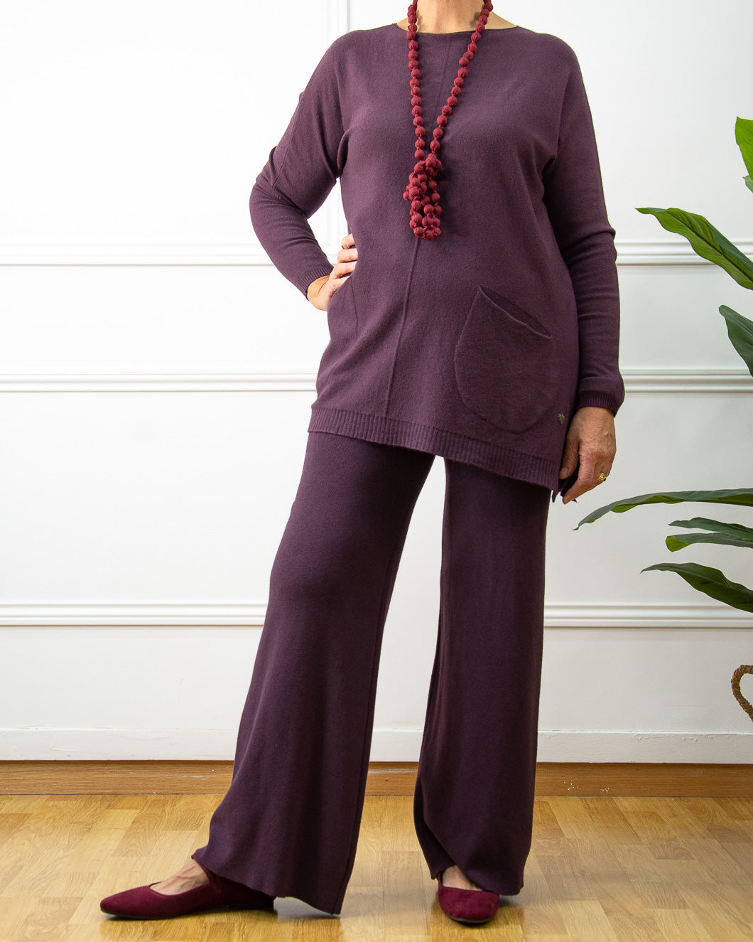 PANTALÓN CLOE BERENJENA