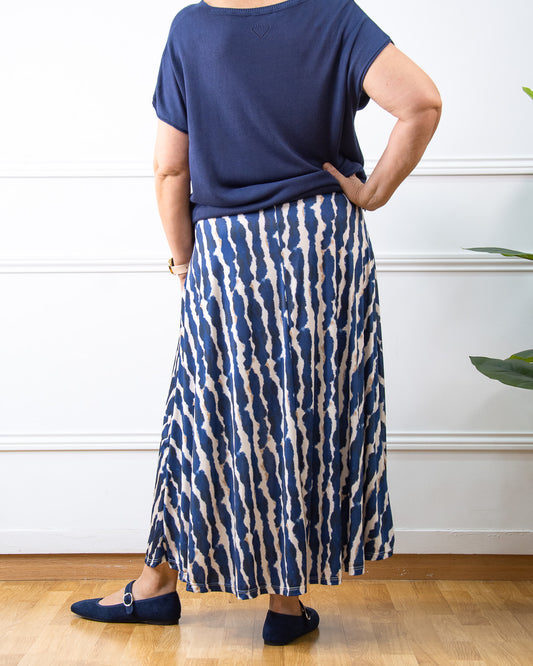 FALDA AMELIA AZUL MARINO