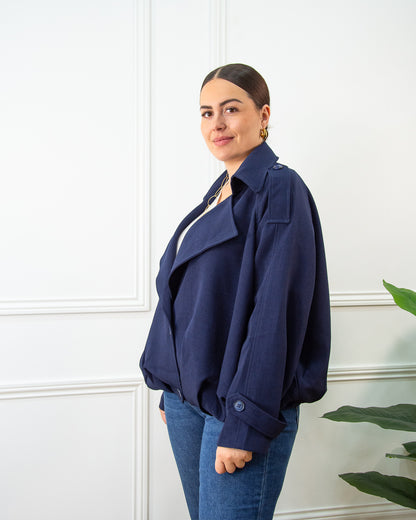 BOMBER AZUL MARINO