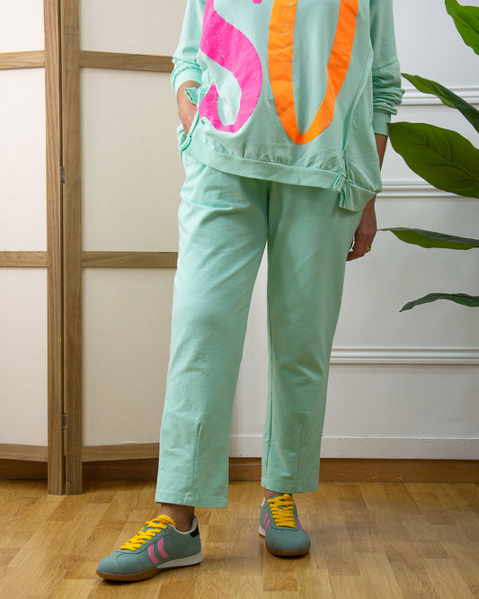 PANTALÓN CONFORT VERDE AGUA