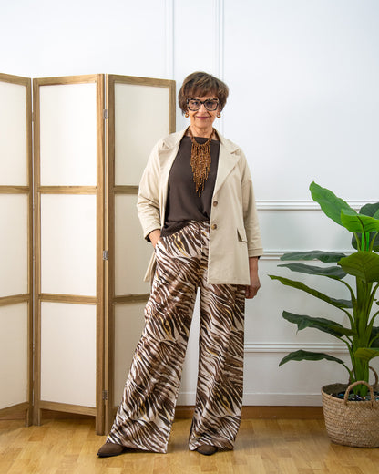 CHAQUETA BLAZER BEIGE