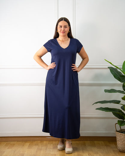 VESTIDO VENEZIA AZUL MARINO