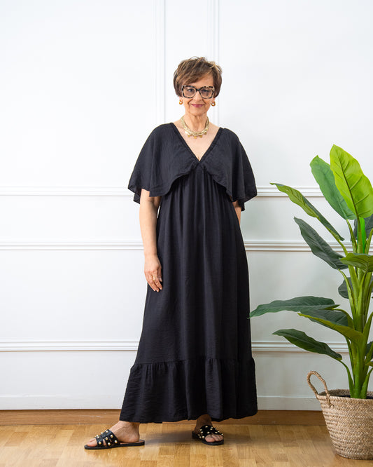 VESTIDO MARIPOSA NEGRO