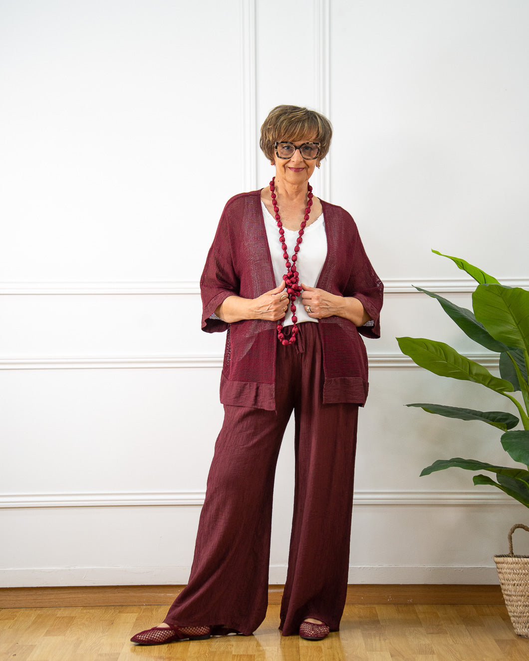 CHAQUETA RED GRANATE
