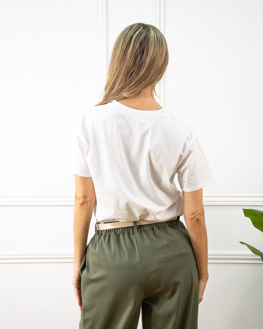 CAMISETA JIRAFA KAKI