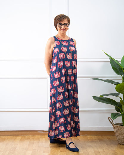 VESTIDO ELEFANTE AZUL