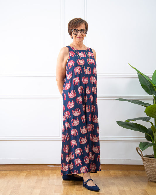 VESTIDO ELEFANTE AZUL