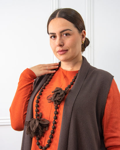 CHALECO MARTINA MARRÓN