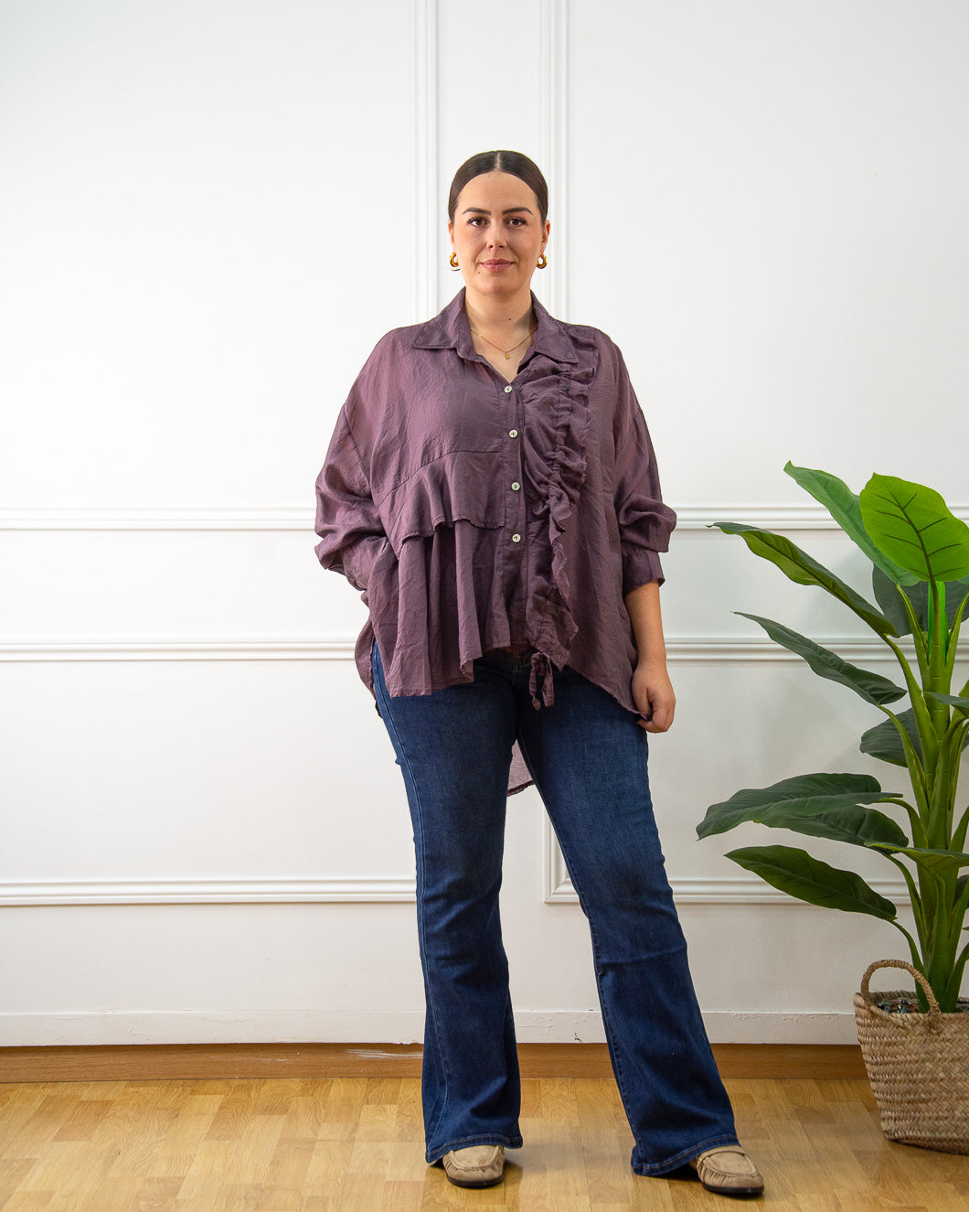 BLUSA SIENA BERENJENA