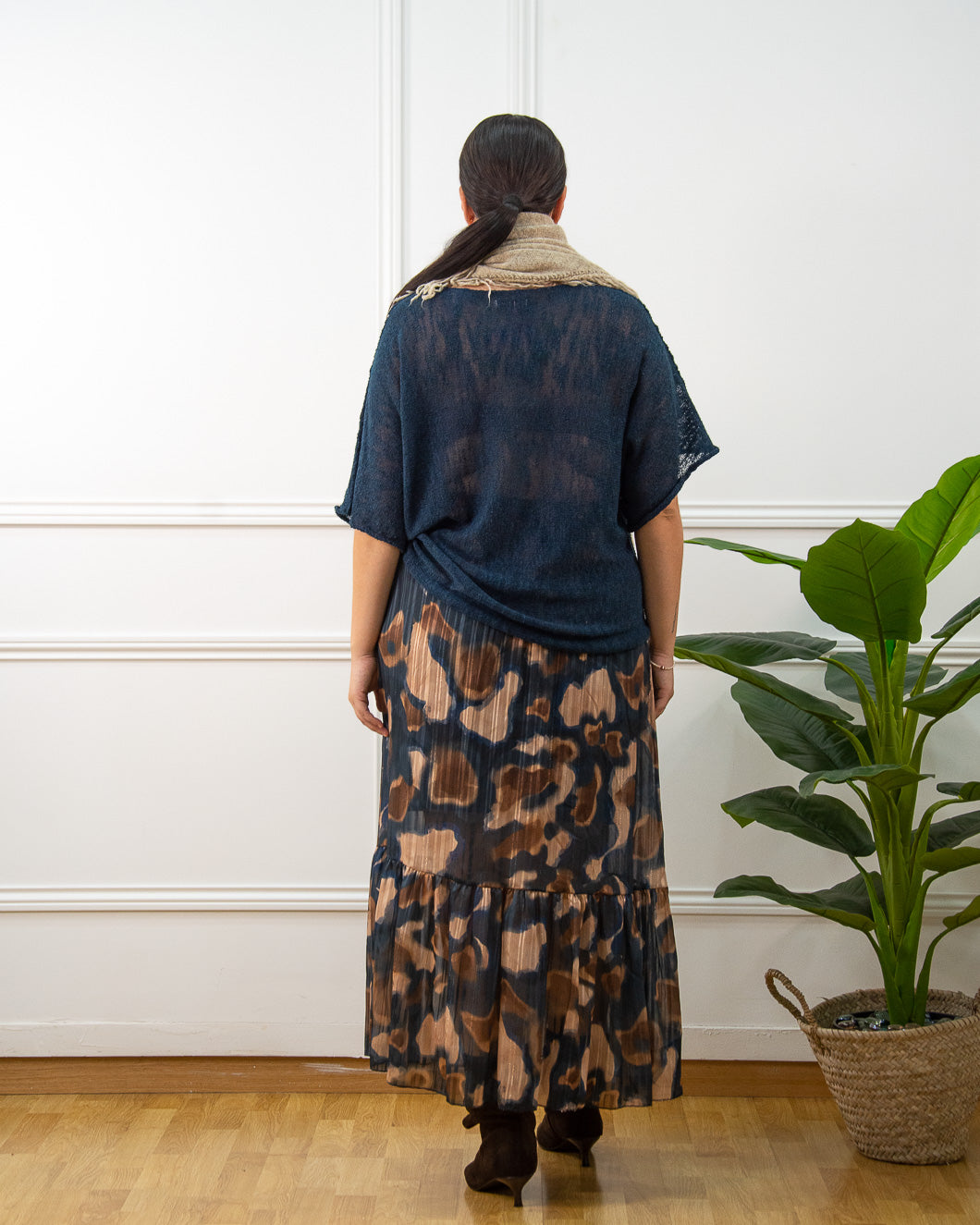 FALDA BOHO AZUL