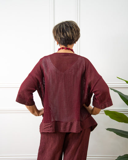 CHAQUETA RED GRANATE