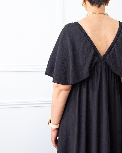 VESTIDO MARIPOSA NEGRO
